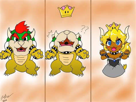 bowsette transformation|Bowsettes Transformation 